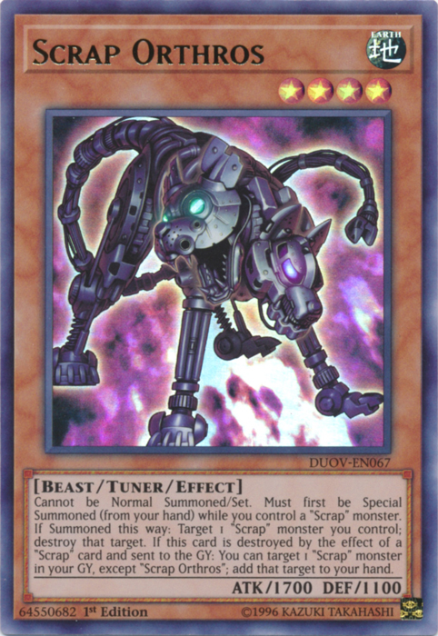 Scrap Orthros [DUOV-EN067] Ultra Rare | Good Games Adelaide SA