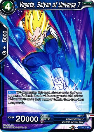 Vegeta, Saiyan of Universe 7 [XD1-02] | Good Games Adelaide SA
