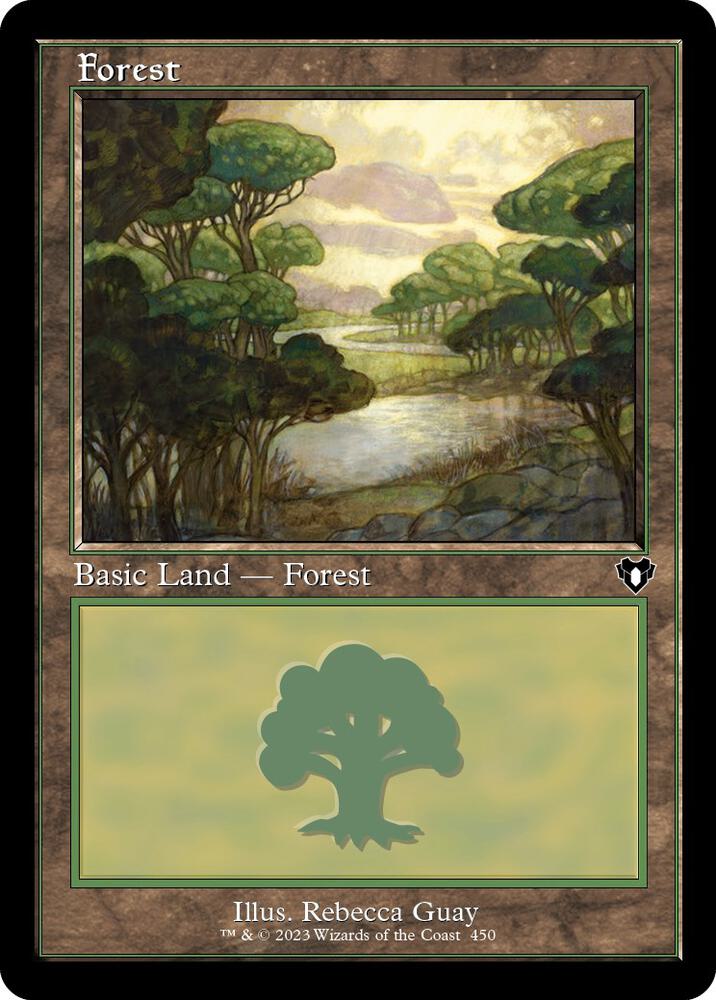 Forest 450 (Commander Masters)  - Retro Foil | Good Games Adelaide SA
