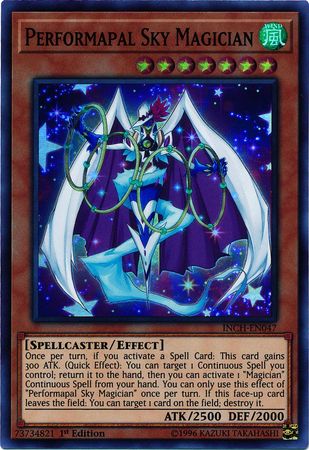 Performapal Sky Magician [INCH-EN047] Super Rare | Good Games Adelaide SA
