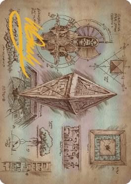 Keening Stone Art Card Gold Stamped Signature 64 (Art Series: The Brothers' War)  | Good Games Adelaide SA