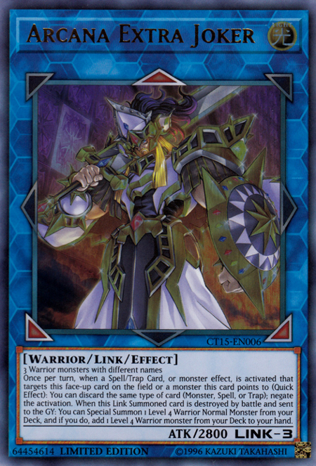 Arcana Extra Joker [CT15-EN006] Ultra Rare | Good Games Adelaide SA