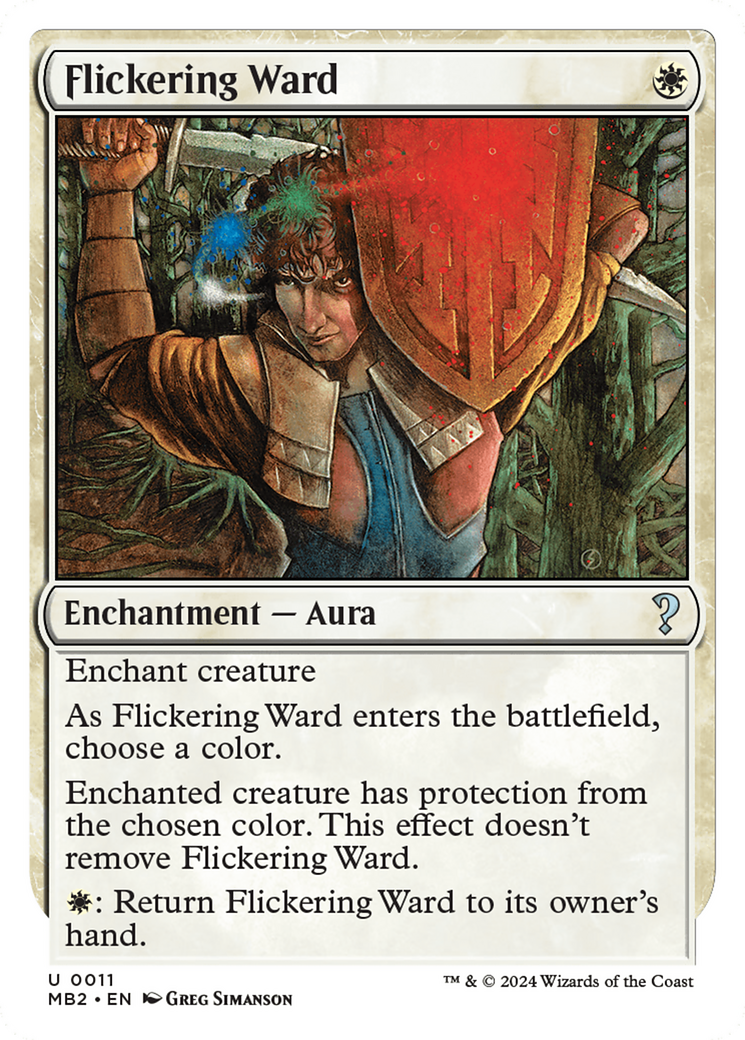 Flickering Ward (White Border) [Mystery Booster 2] | Good Games Adelaide SA