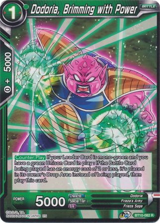 Dodoria, Brimming with Power [BT10-082] | Good Games Adelaide SA