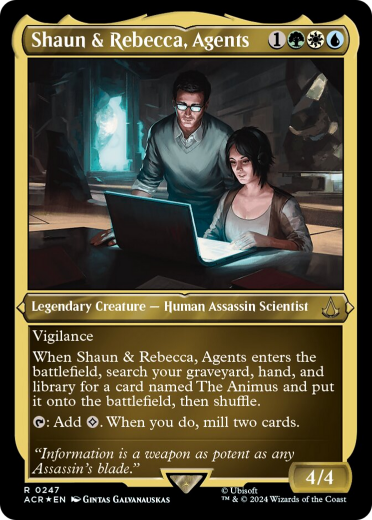 Shaun & Rebecca, Agents (Foil Etched) [Assassin's Creed] | Good Games Adelaide SA