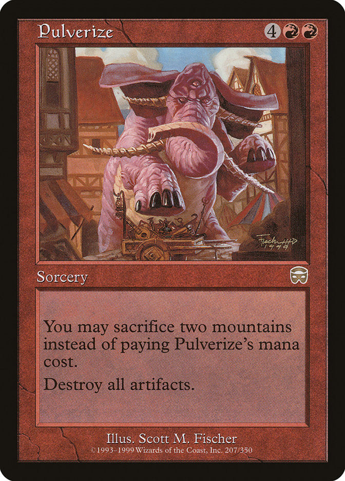Pulverize 207 (Mercadian Masques)  - Foil | Good Games Adelaide SA
