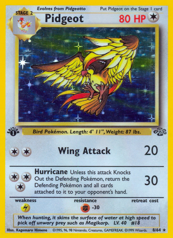Pidgeot (8/64) [Jungle 1st Edition] | Good Games Adelaide SA