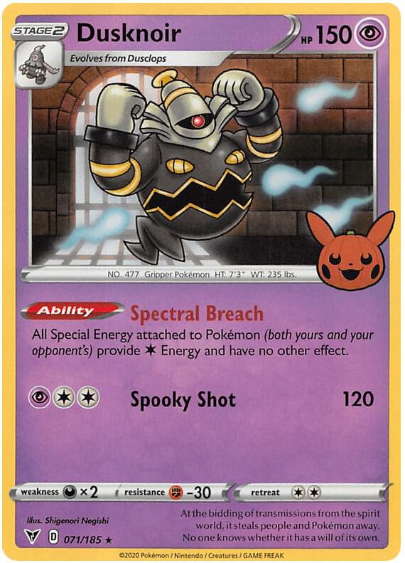 Dusknoir 071/185 (Trick or Trade BOOster Bundle 2023)  - Holofoil | Good Games Adelaide SA