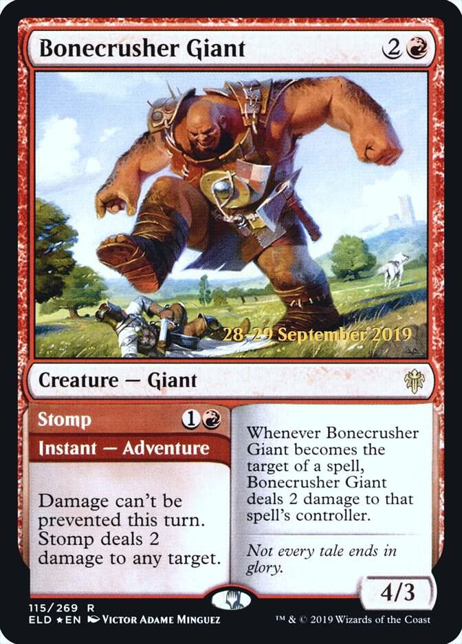 Bonecrusher Giant 115 (Prerelease Cards)  - Foil | Good Games Adelaide SA