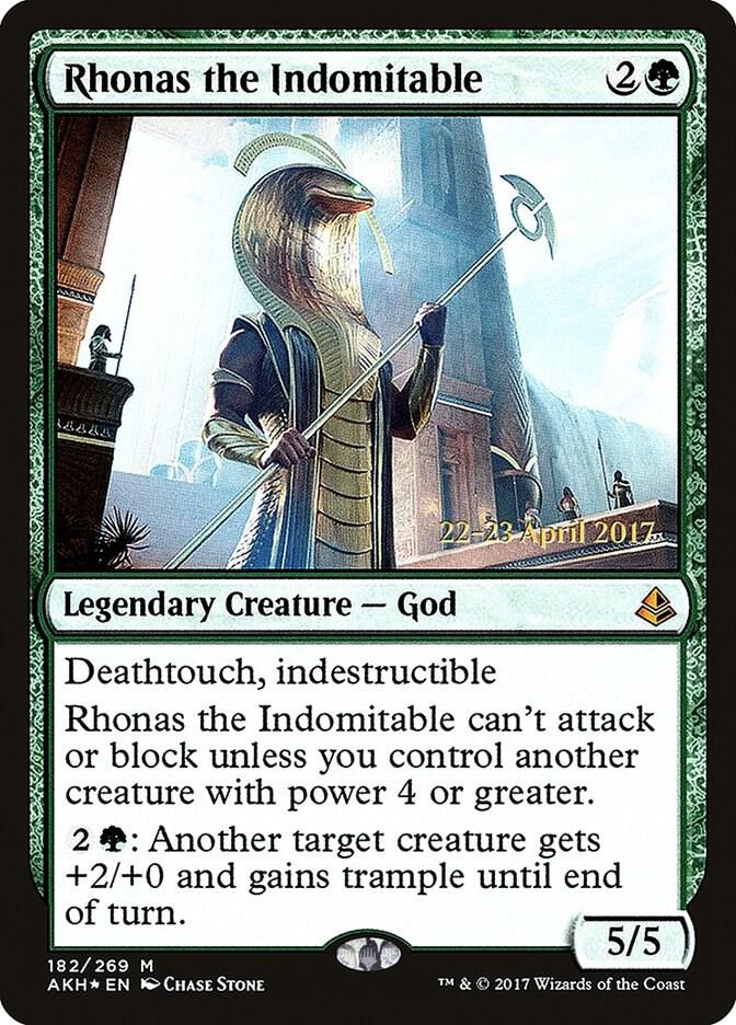 Rhonas the Indomitable 182 (Prerelease Cards)  - Foil | Good Games Adelaide SA