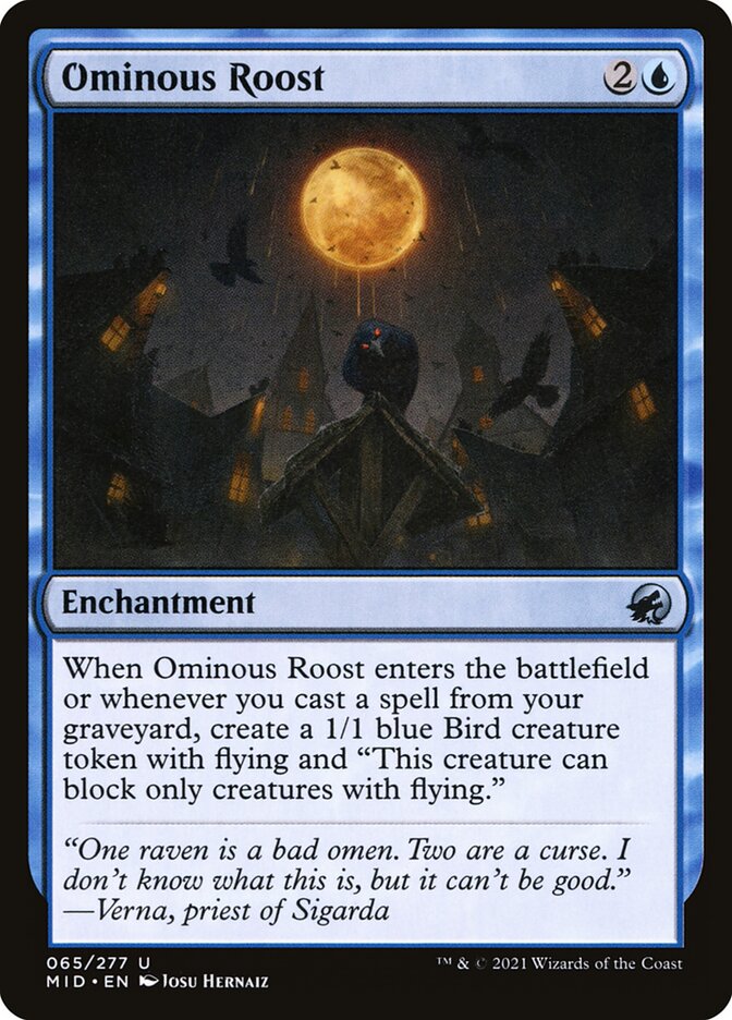 Ominous Roost 65 (Innistrad: Midnight Hunt)  | Good Games Adelaide SA