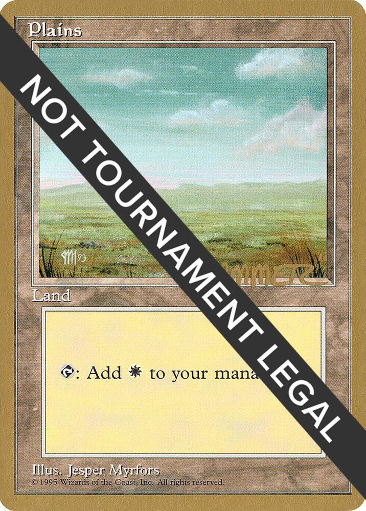 Plains C 1996 Shawn Hammer Regnier 4ED  (World Championship Decks)  | Good Games Adelaide SA