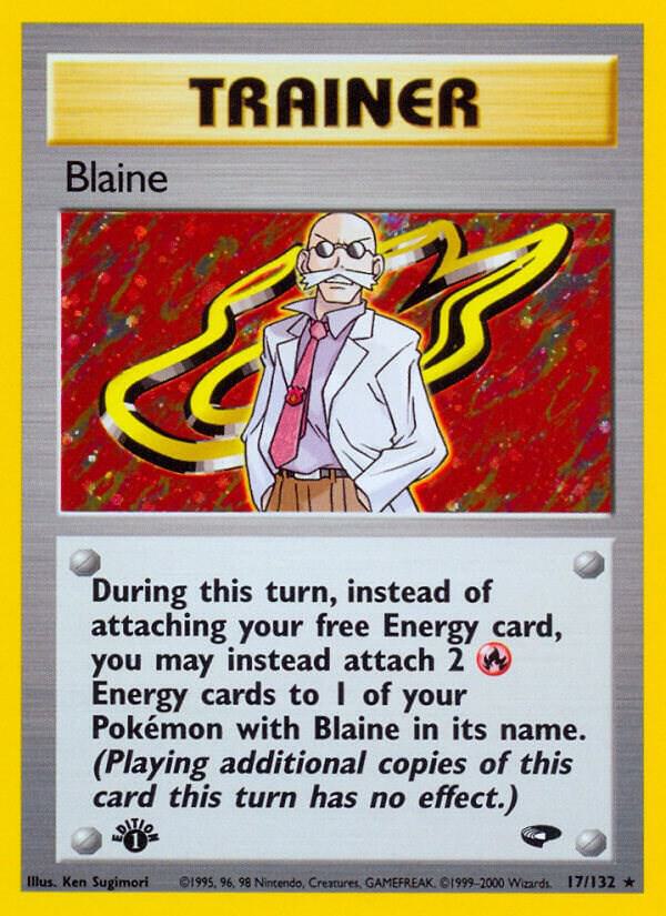 Blaine  017/132 (Gym Challenge)  - 1st Edition Holofoil | Good Games Adelaide SA