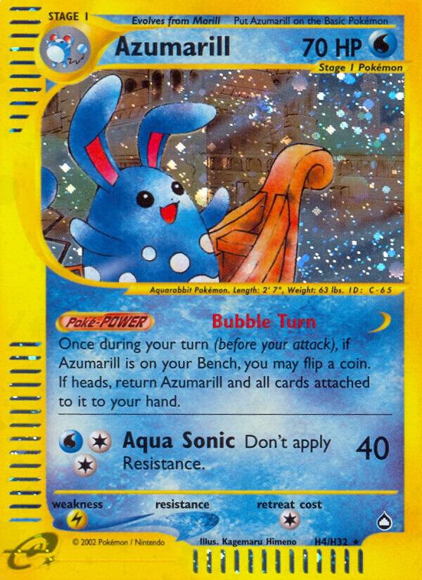 Azumarill H04/H32 (Aquapolis)  - Holofoil | Good Games Adelaide SA