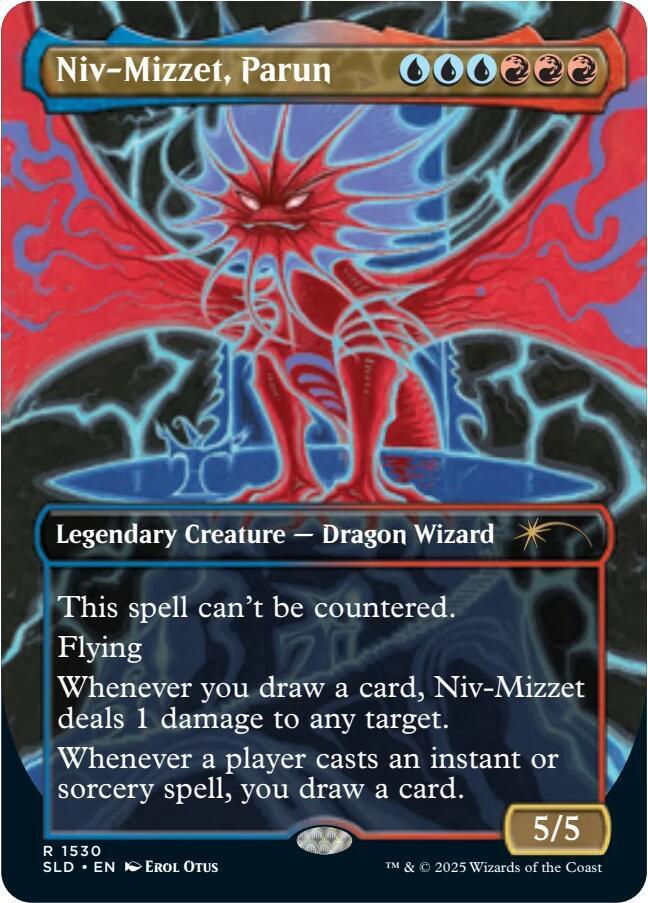 Niv Mizzet Parun Rainbow Foil 1530 (Secret Lair Drop Series)  - Foil | Good Games Adelaide SA