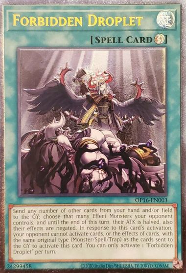 Forbidden Droplet [OP16-EN003] Ultimate Rare | Good Games Adelaide SA