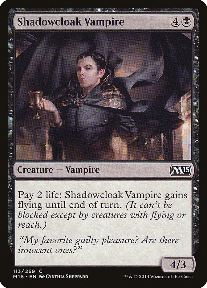 Shadowcloak Vampire 113 (Magic 2015 (M15))  - Foil | Good Games Adelaide SA