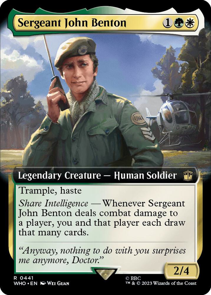 Sergeant John Benton 441 (Universes Beyond: Doctor Who)  | Good Games Adelaide SA