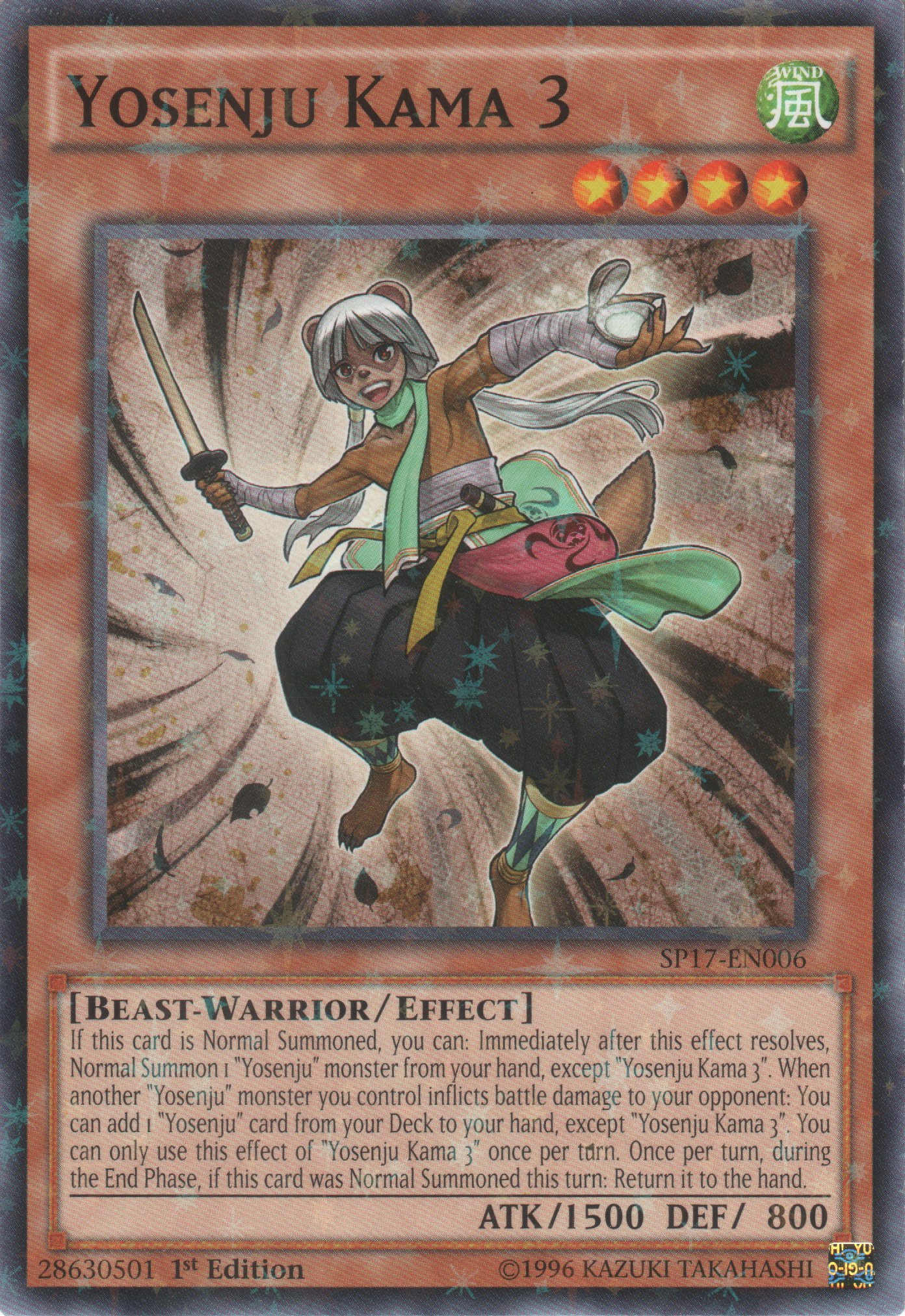 Yosenju Kama 3 [SP17-EN006] Starfoil Rare | Good Games Adelaide SA
