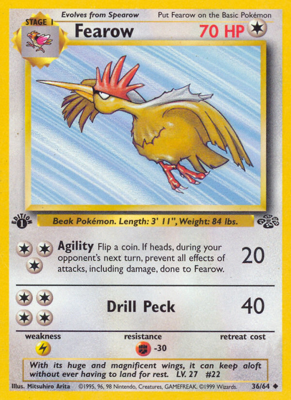 Fearow (36/64) [Jungle 1st Edition] | Good Games Adelaide SA