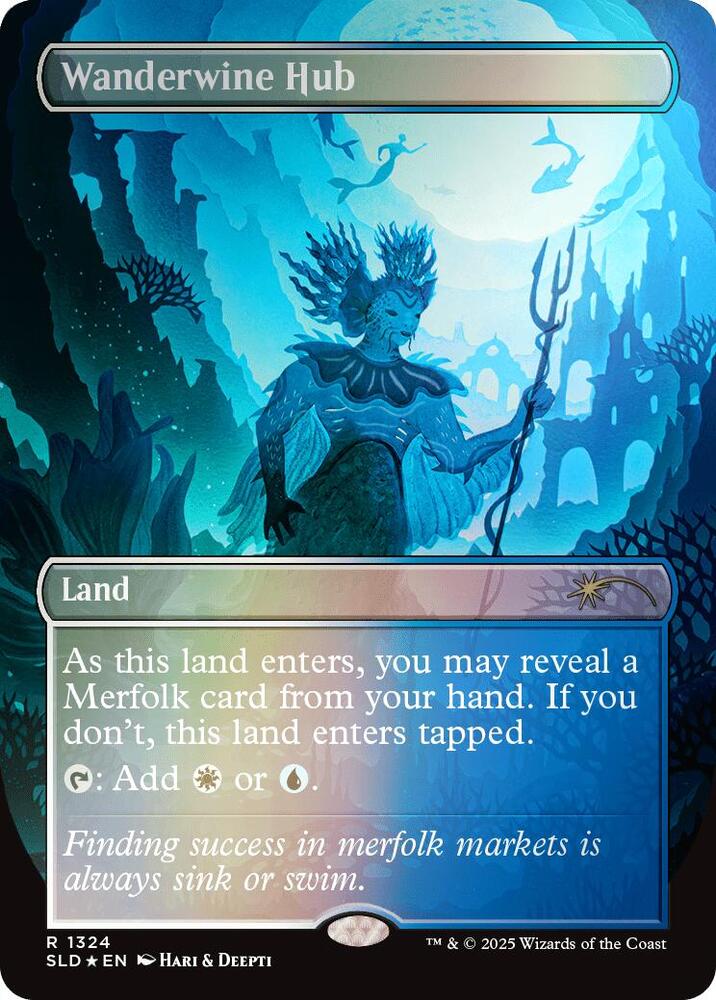 Wanderwine Hub Rainbow Foil 1324 (Secret Lair Drop Series)  - Foil | Good Games Adelaide SA