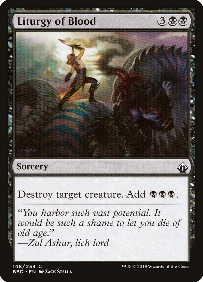 Liturgy of Blood 148 (Battlebond)  - Foil | Good Games Adelaide SA