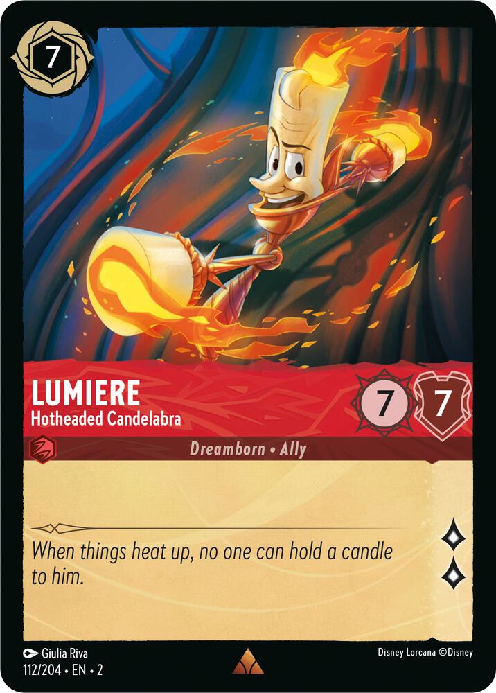 Lumiere Hotheaded Candelabra 112/204 (Rise of the Floodborn)  | Good Games Adelaide SA
