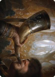Horn of Gondor Art Card 29 (Art Series: Universes Beyond: The Lord of the Rings: Tales of Middle-earth)  | Good Games Adelaide SA