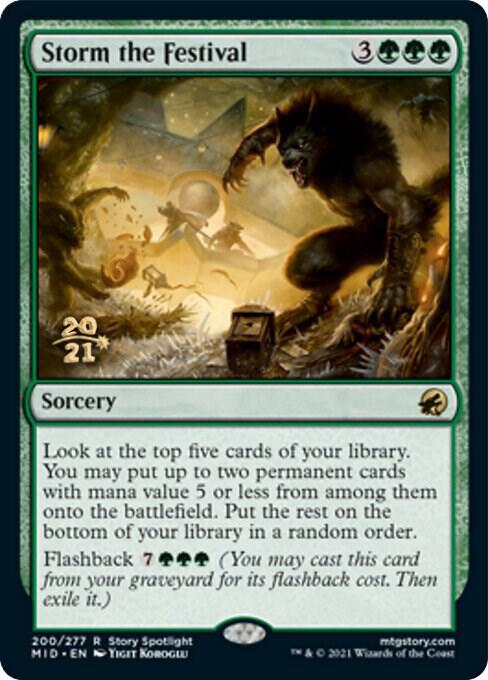 Storm the Festival 200 (Prerelease Cards)  - Foil | Good Games Adelaide SA