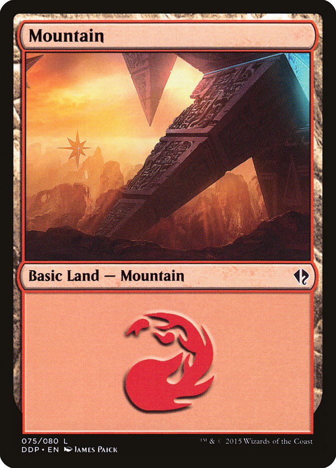 Mountain (75) [Duel Decks: Zendikar vs. Eldrazi] | Good Games Adelaide SA
