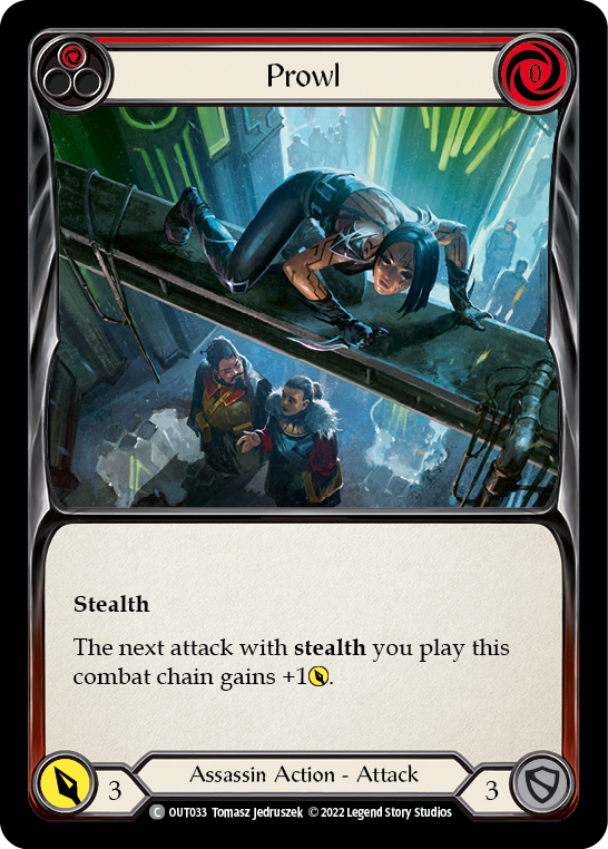 Prowl (Red) [OUT033] (Outsiders)  Rainbow Foil | Good Games Adelaide SA