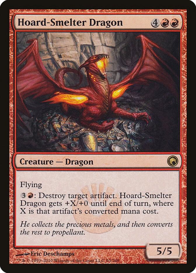 Hoard-Smelter Dragon 93 (Scars of Mirrodin)  - Foil | Good Games Adelaide SA