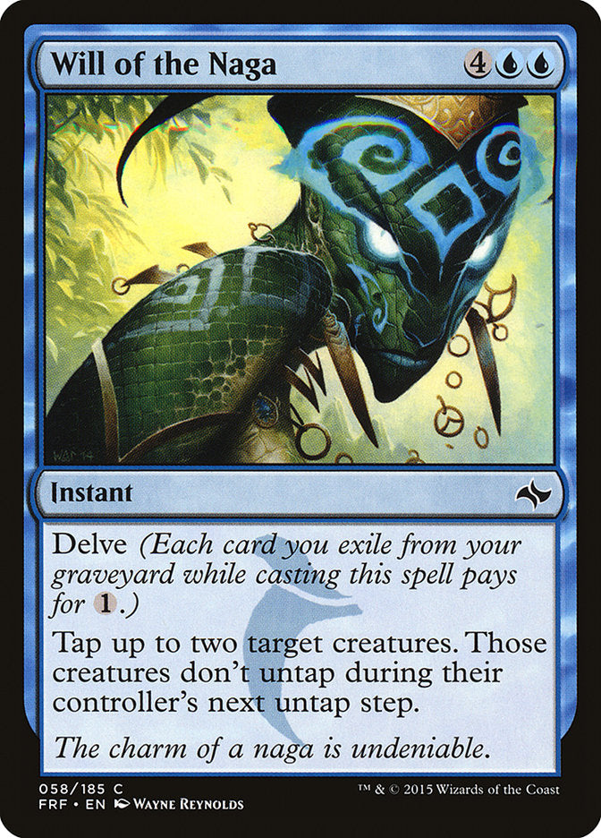 Will of the Naga 58/185 (Fate Reforged)  - Foil | Good Games Adelaide SA