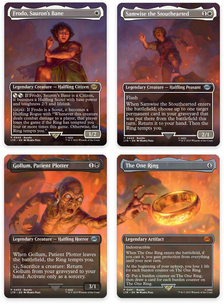 Mount Doom Scene Set of 4 448-451 (Universes Beyond: The Lord of the Rings: Tales of Middle-earth)  - Foil | Good Games Adelaide SA