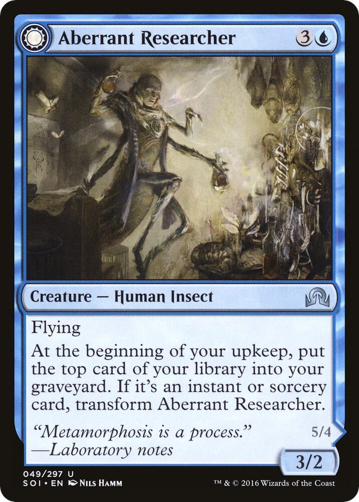 Aberrant Researcher 49 (Shadows over Innistrad)  - Foil | Good Games Adelaide SA
