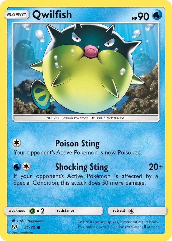 Qwilfish 21/73 (Shining Legends)  | Good Games Adelaide SA