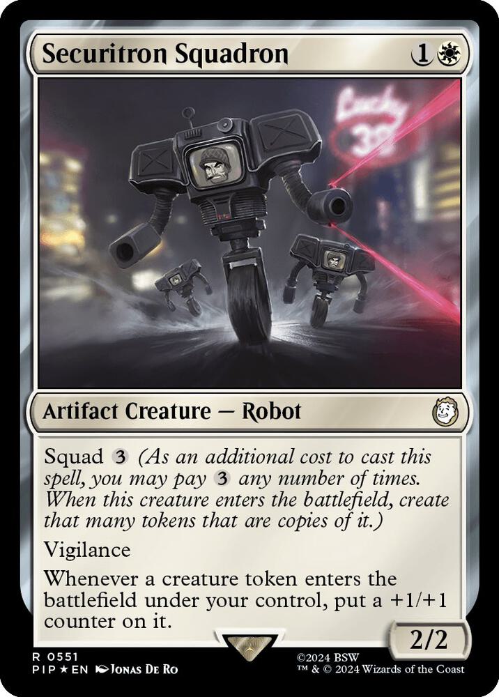 Securitron Squadron 551 (Universes Beyond: Fallout)  - Foil | Good Games Adelaide SA