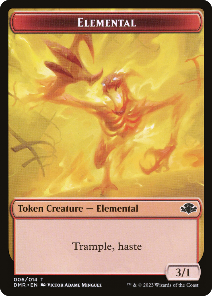 Elemental Token [Dominaria Remastered Tokens] | Good Games Adelaide SA