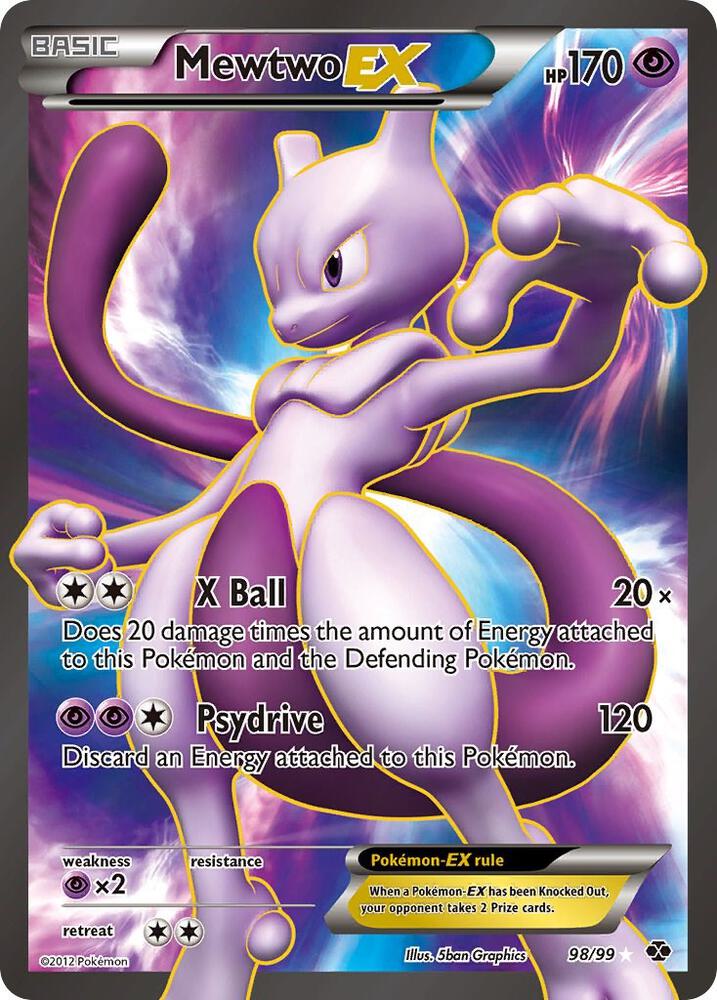 Mewtwo EX Full Art 98/99 (Next Destinies)  - Holofoil | Good Games Adelaide SA