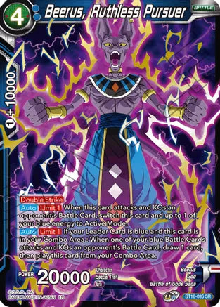 Beerus, Ruthless Pursuer [BT16-036] | Good Games Adelaide SA