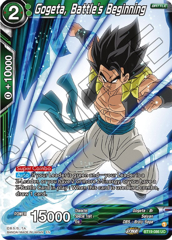 Gogeta, Battle's Beginning (BT19-086) [Fighter's Ambition] | Good Games Adelaide SA