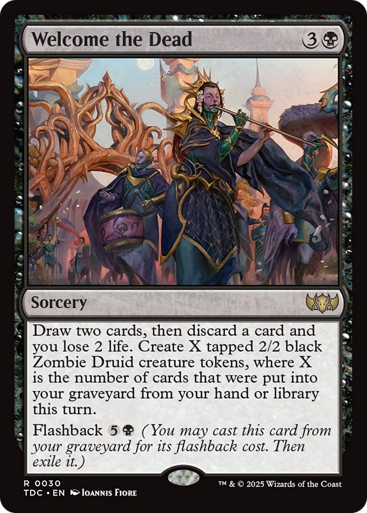 Welcome the Dead [Tarkir: Dragonstorm Commander] | Good Games Adelaide SA