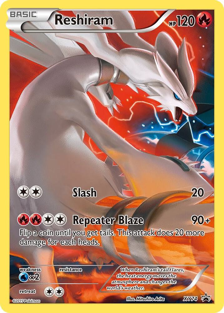 Reshiram Full Art Promo XY74 (XY Promos)  - Holofoil | Good Games Adelaide SA
