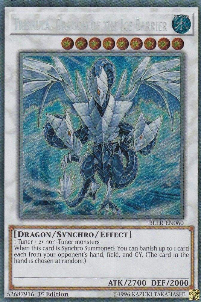 Trishula, Dragon of the Ice Barrier [BLLR-EN060] Secret Rare | Good Games Adelaide SA