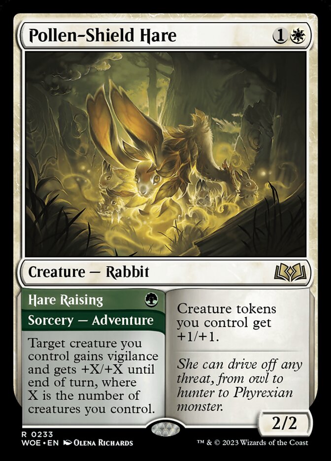 Pollen Shield Hare 233 (Wilds of Eldraine)  | Good Games Adelaide SA