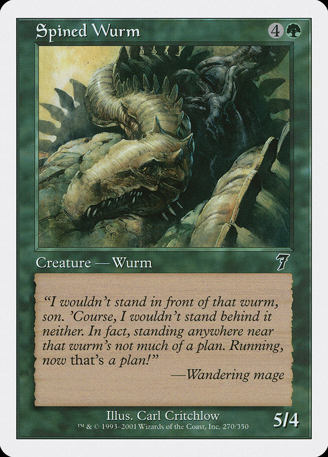 Spined Wurm [Seventh Edition] | Good Games Adelaide SA