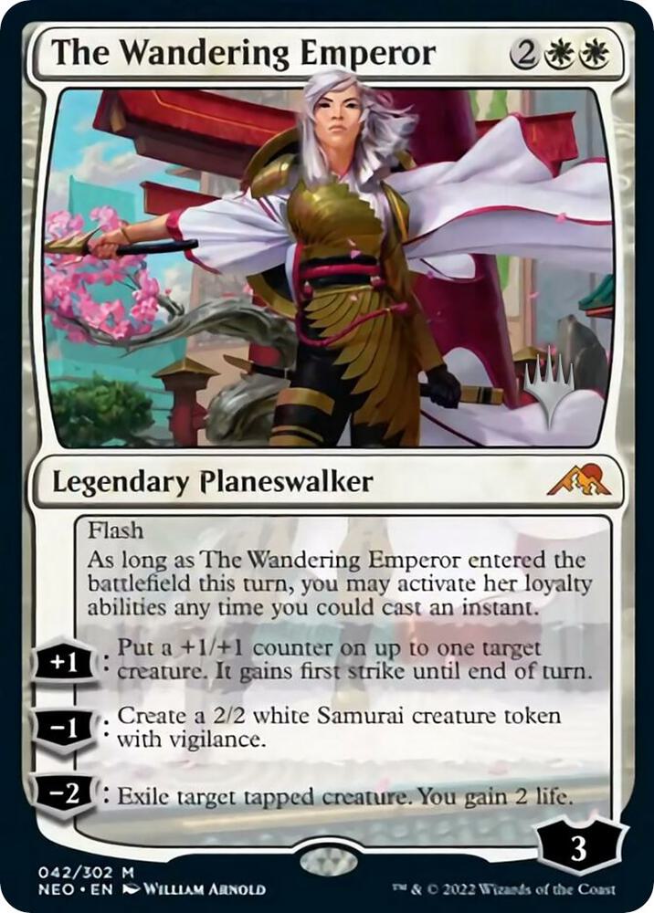 The Wandering Emperor 42 (Promo Pack: Kamigawa: Neon Dynasty)  | Good Games Adelaide SA