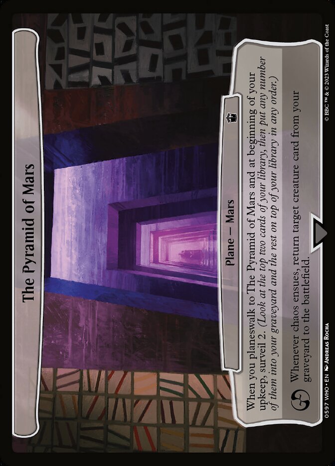 The Pyramid of Mars 597 (Planechase: Universes Beyond: Doctor Who)  | Good Games Adelaide SA