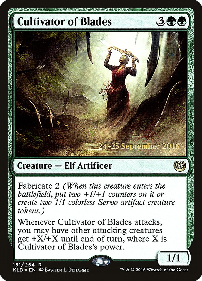 Cultivator of Blades [Kaladesh Promos] | Good Games Adelaide SA