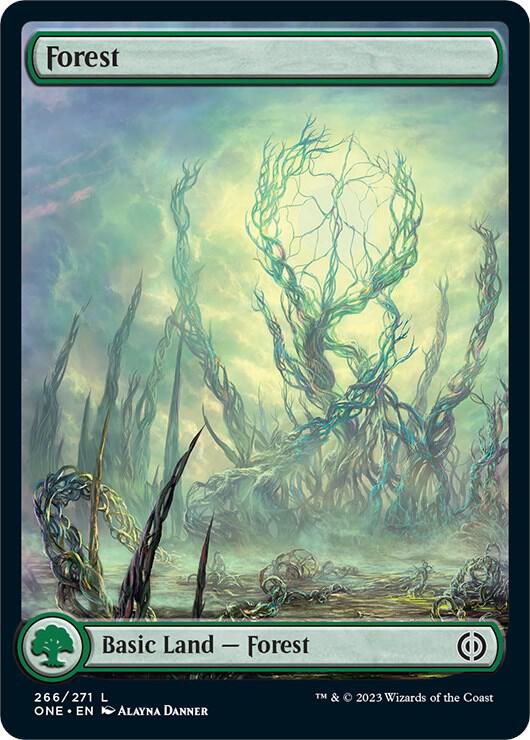 Forest 266 Full Art 266 (Phyrexia: All Will Be One)  | Good Games Adelaide SA